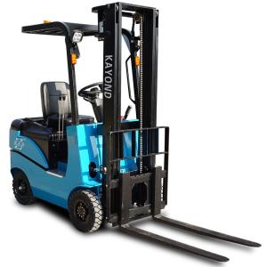 Best 4 Wheels Battery Operated Pallet Truck KAD 1T Electric Forklift Garment Shops wholesale