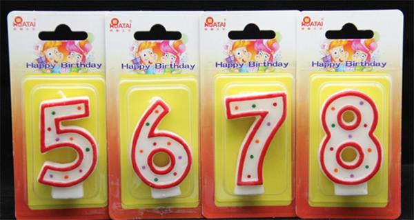 Cheap Best-sellingdot number birthday candle for sale