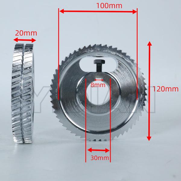 100mm Moulder Feed Rollers For CNC Machine Four Side Moulder Feed Wheels