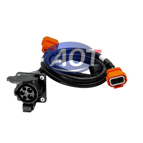 110V-240V Custom Type1 SAE J1772 EV Charger Inlet Socket 32A for Tesla