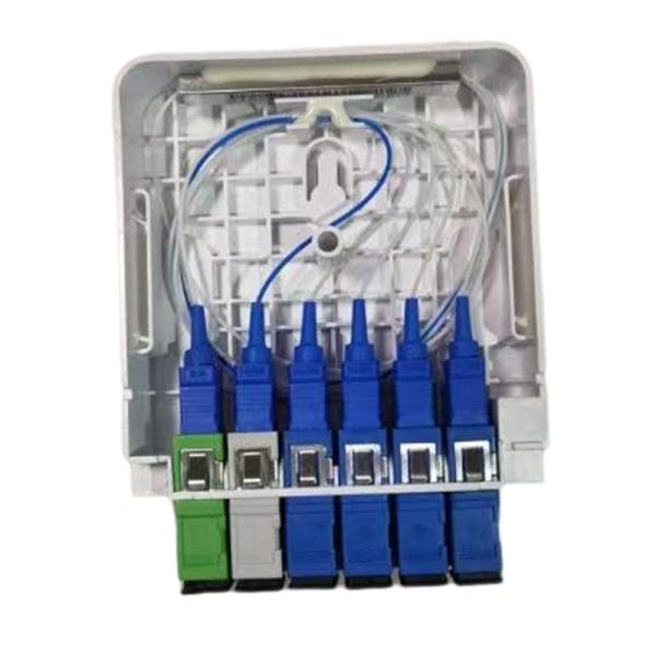 1X5 Single mode Fiber Optic FTTR PLC Splitter Cassette for Upc/APC Endface Connector