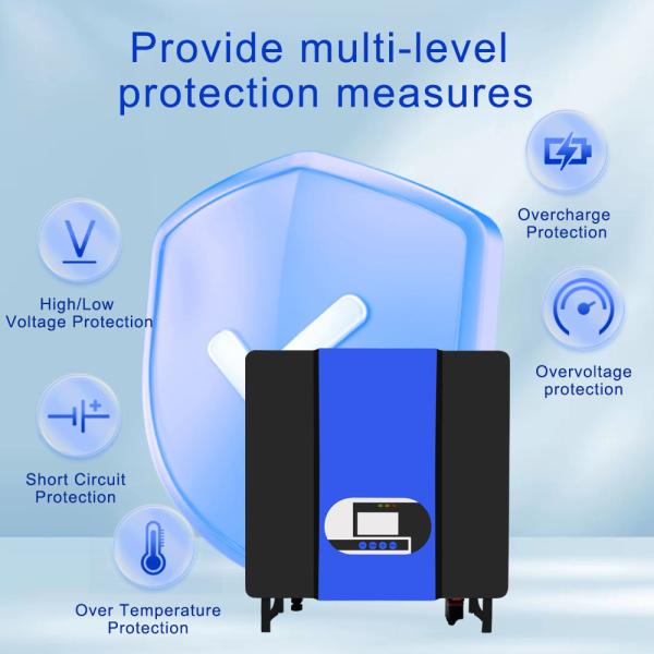 Lightweight 24V DC to 110V 220V 230V Pure Sine Wave Solar Hybrid Inverter with MPPT Solar Controller