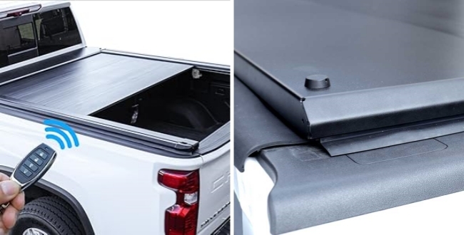 Waterproof Aluminum Alloy Electric Retractable Pickup Truck Bed Tonneau Cover for Ford Ranger T9
