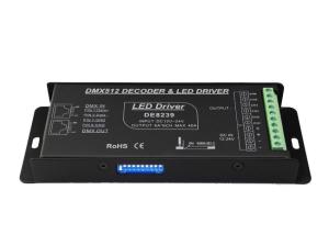 China 12-24V 6A*6CH PWM 6 Channel DMX Controller For LED Fixture Dipswitch Addessing on sale