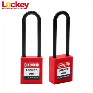 China Insulation KD Abs Long Padlock Steel Shackle Lock Loto Safety Padlock on sale