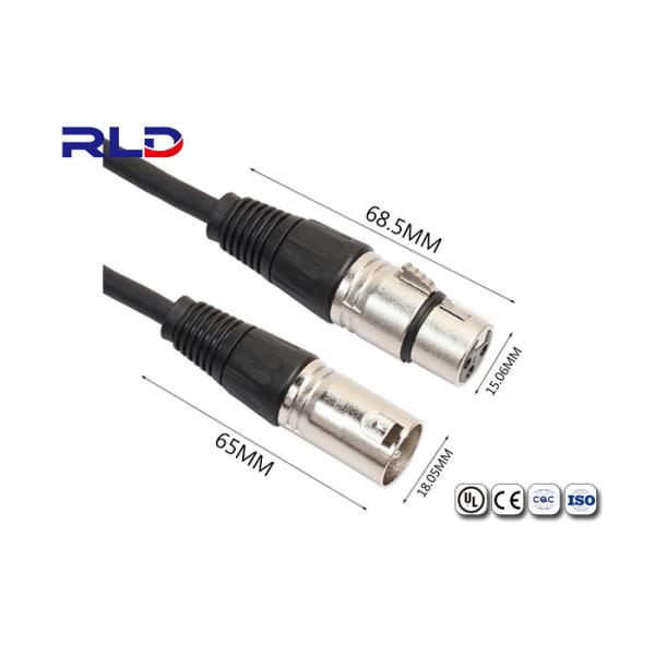 XLR Male Waterproof Electrical Wire Connector Plug Ip65 3 Pin