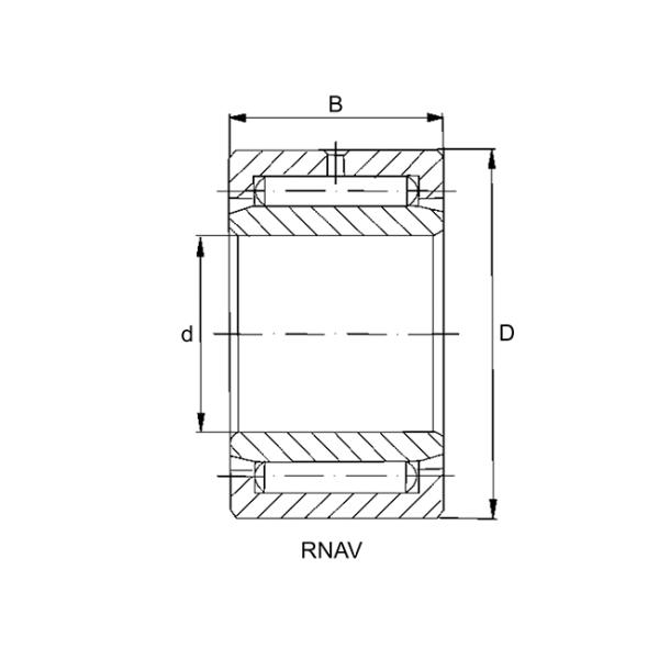 Chrome Steel Miniature Needle Roller Bearings Single Row Full Complement RNAV4005