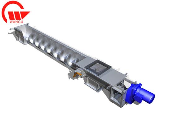 Cheap Air Slide Fabric Shaftless Screw Conveyor , Bulk Material Flexible Screw Conveyor for sale
