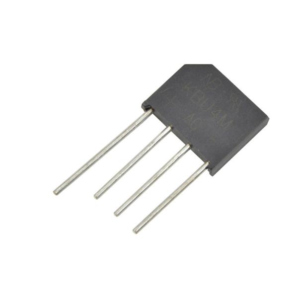 Cheap KBU4M Single Phase Diode Bridge Rectifier 4A 1000V With Silicone Case for sale