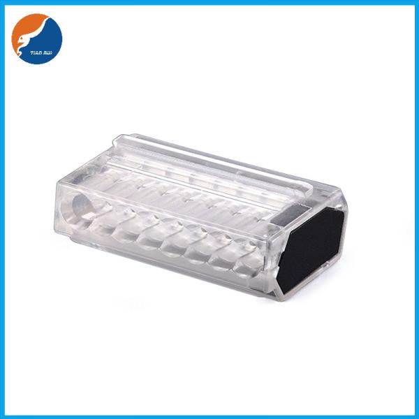 Cheap P01 Series Push To Install 8 Poles Screw Less Push Power Wire Connectors for sale