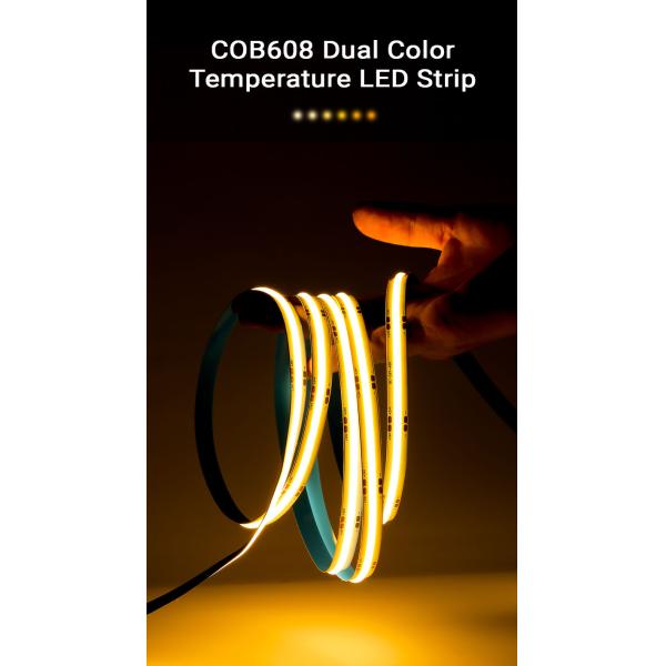 8mm10mm 320Leds Warm Natural White Flexible COB LED Strip Light for Hotel Decoration