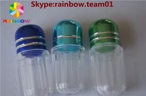 empty plastic capsules pill container capsule case capsule shape container hexagonal shape capsule bottle