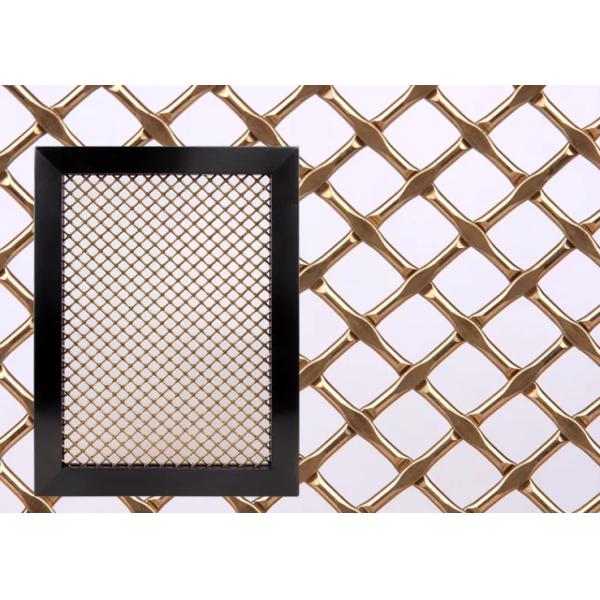 Furniture Antique Brass Plated Decorative Wire Mesh Sheets For Cabinets Door