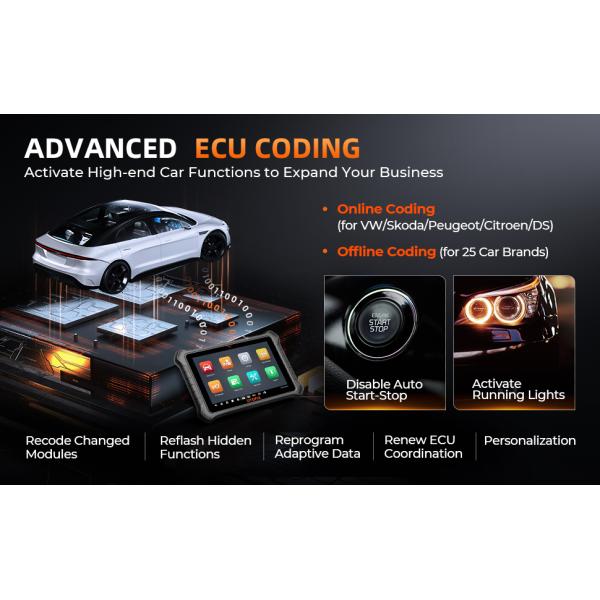 OTOFIX D1 PRO Car Diagnostic Tool with Advanced ECU Coding Bidirectional OE Full System Diagnostics DoIP/CANFD Key Progr