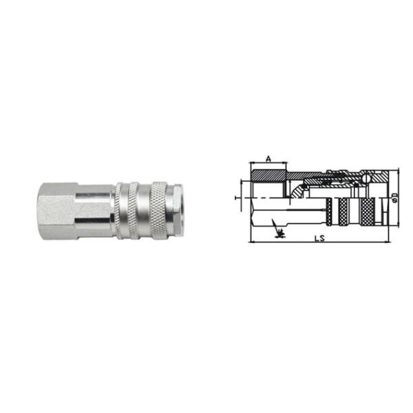 Durable Professional Pneumatic Push Fit Connectors 8.2 mm ISO 6150B Standard