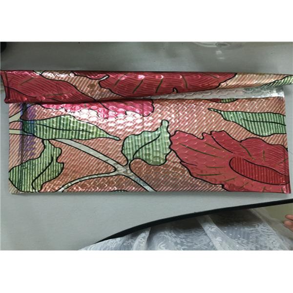 Colorful Printed Metallic Bubble Lined Bags Size 1 / 7.25"X12" holiday bubble mailers