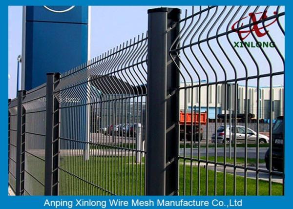 Cheap PVC Dipped Coating With RAL7016 Welded Wire Mesh Fence For Science Zone for sale