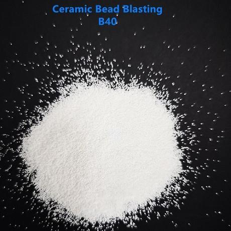 Cheap Metal Surface Finishing Ceramic Beads Blasting Media B400 High Toughness for sale