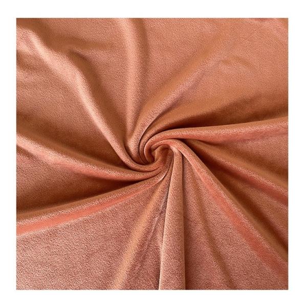 Cheap Spandex Polyester Solid Color Super Soft Fabric Coral Red Double Side for sale