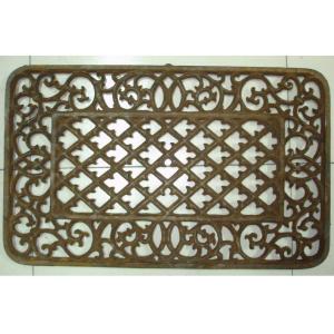 Paint Coating Entrance Half Moon Door Mats Outdoor Wrought Iron Welcome Mat