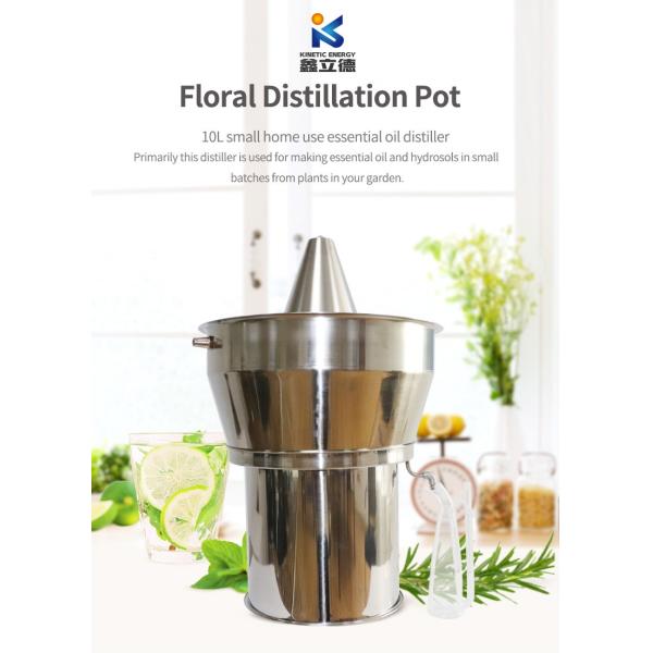 Home 10L Lavender Stainless Steel Automatic Steam Distiller with Automatic Grade and Vacuum Distillation Unit