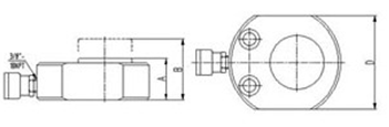 6~16mm Stroke Low Height Flat Hydraulic Cylinder 5~50Ton Capacity Single Acting Hydraulic Rams