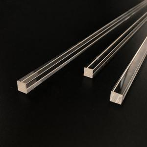 Best Optical Fused Silica Rods End Face Polishing Square Quartz Rod wholesale