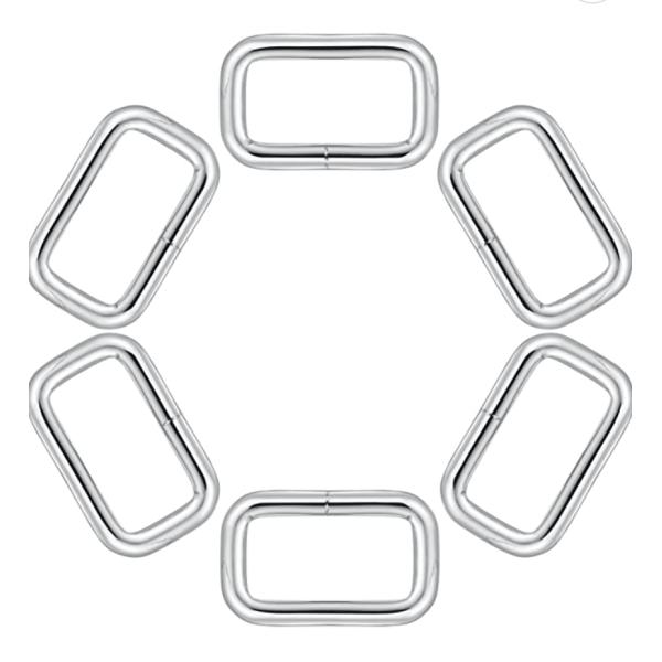 Square Strap Webbing Belt Buckle Ring For Handbag Bag Easy To Install