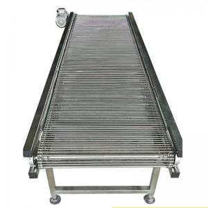 China Food Grade Stainless Steel Belt Conveyor Oil-Resistant Balance Weave Conveyor on sale
