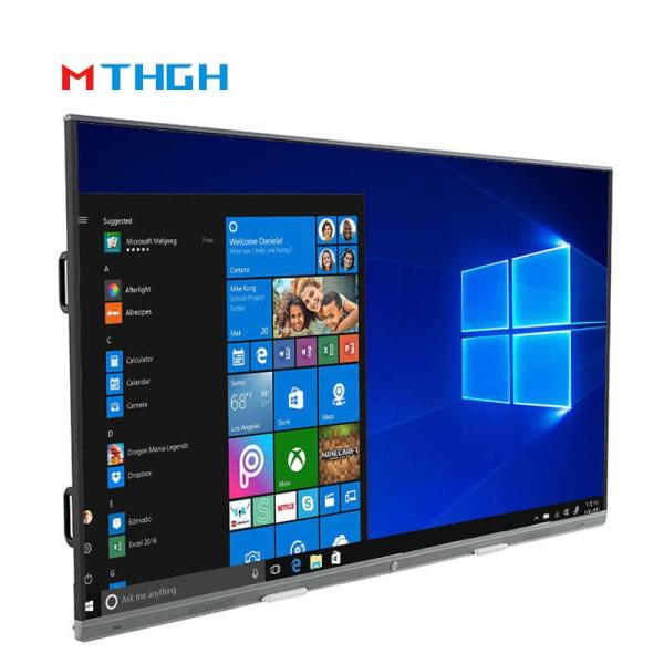 110 Inch Interactive Touch WhiteBoard 350cd/M2 Brightness Sliding All-In-One Machine