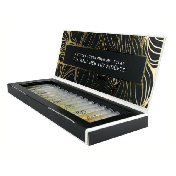 Cheap Luxury Paper Cosmetic Packaging Boxes 2ml 5ml Perfume Gift Box Set for sale