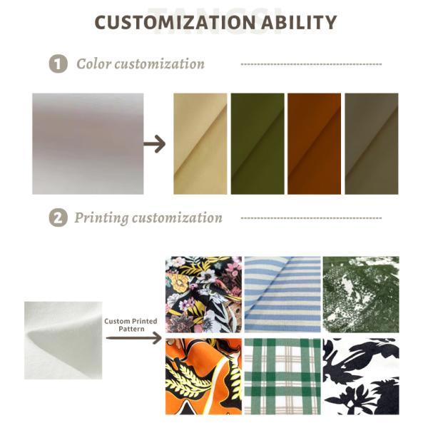 High Quality Rayon Fabric Blend Custom Woven Organic Soft Slub Linen for Garments for Printed Shirt Dress Stretchy Feature