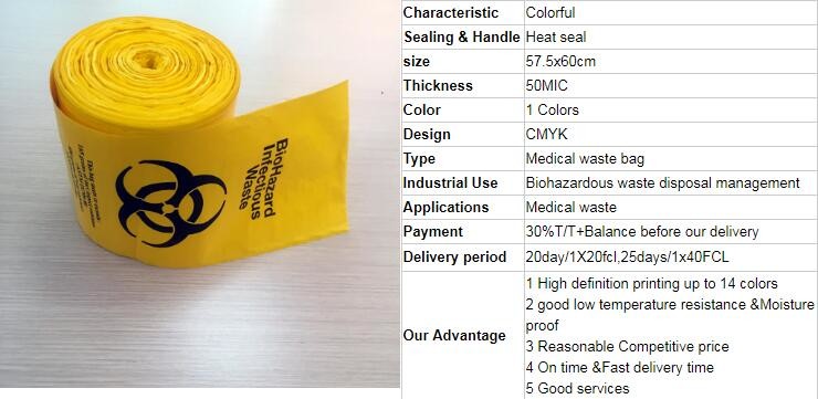 Bio-Medical Hazardous Waste bag, Bio-Hazard Specimen pouch Printed Medical Mart, Biological Waste Management