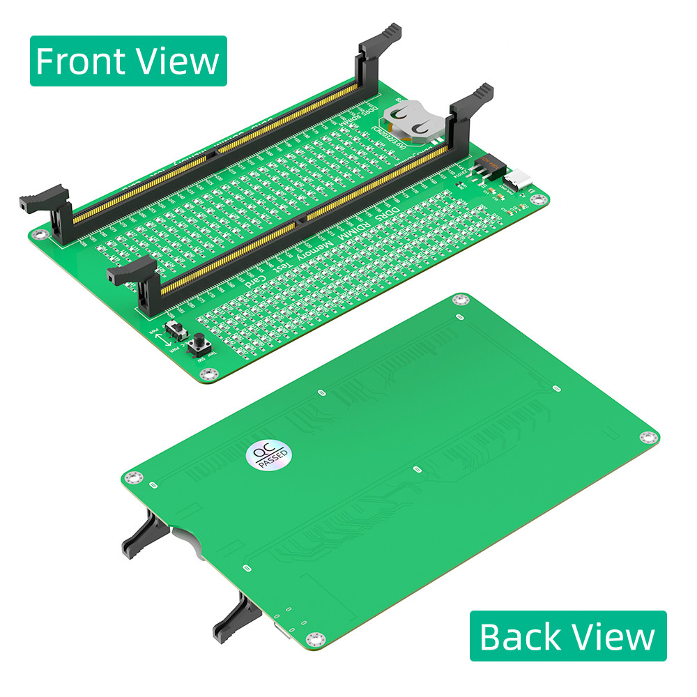 DDR5 RDIMM / UDIMM Memory Tester With Long Latch, Desktop Computer DDR5 Memory Test Card