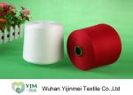 Low Shrink 100 % Polyester Spun Yarn / Virgin Raw White Yarn Two For One Twister