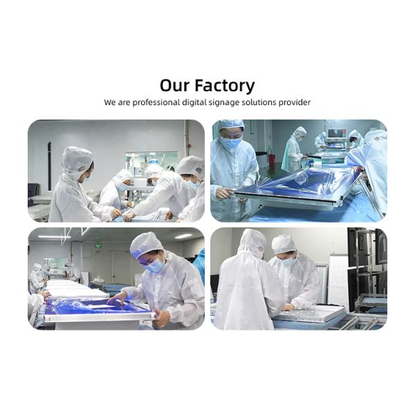 Wall Mount 55-Inch Indoor HD Video Wall Display 2x2/2x3/3x3 Narrow LCD Bezel 1.7mm Multi-Panel Splicing Screen