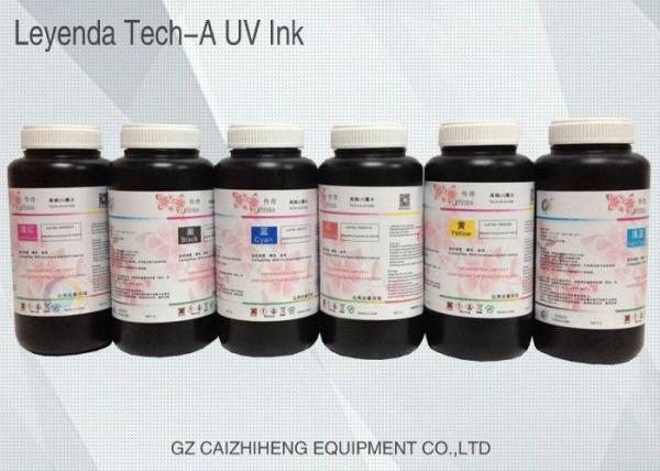 Cheap Odorless Rigid LED UV Ink , Leyenda Ricoh Fast Curing UV Printing Ink for sale