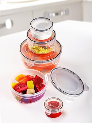 Food Storage Containers With Airtight Lid Container Sets Kitchen Organization, Meal-Prep Lunch Containers