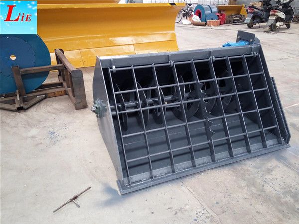 China skid steer mixer concrete bucket mixer for skid steer loader