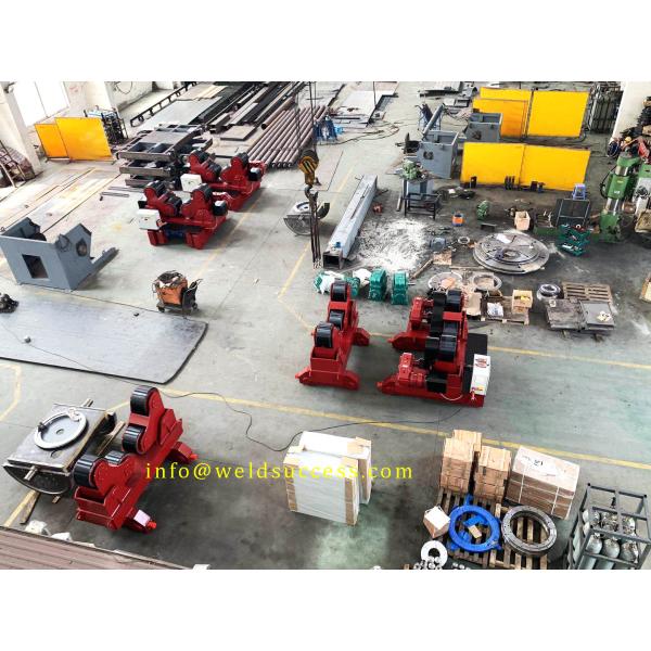 40Tons Conventional Welding Rotator, Leadscrew Travalling Tank Turning Rolls With PU Wheel
