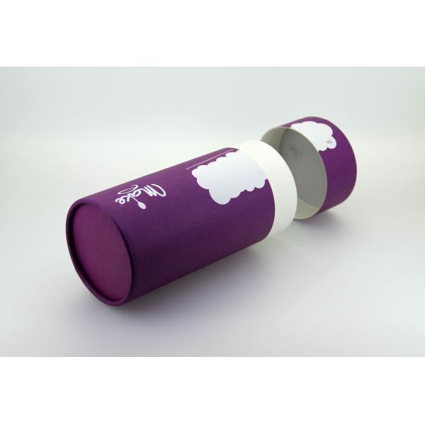 Purple Empty Paper Can Packaging for Promotional Gift Package and Tea