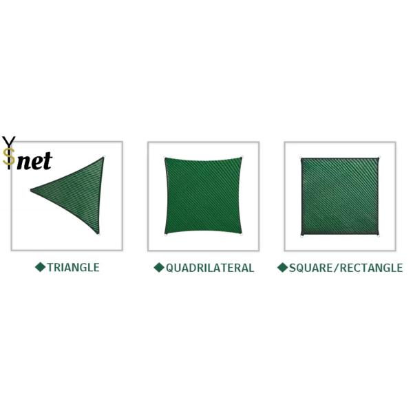 Triangular Sunshade Sail 180gsm Cooling Sunshade Canopy HDPE New Material Outdoor Garden Sunshade Net