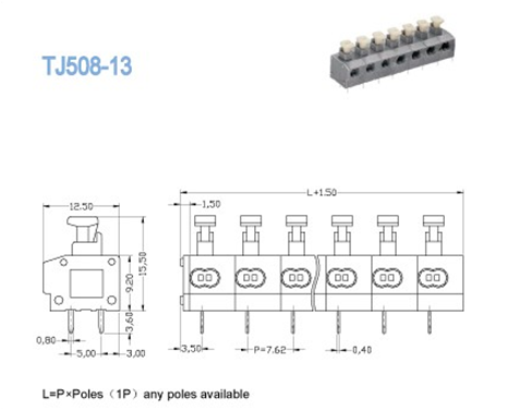 Screwless Spring Terminal Block