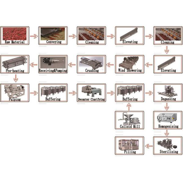 High Speed Wolfberry Beverage Processing Equipment , Fruit Juice Production Line