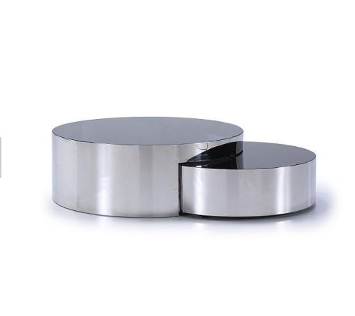 Cheap Stainless Steel Glass Top End Tables For Coffee Room Unique Design OEM for sale