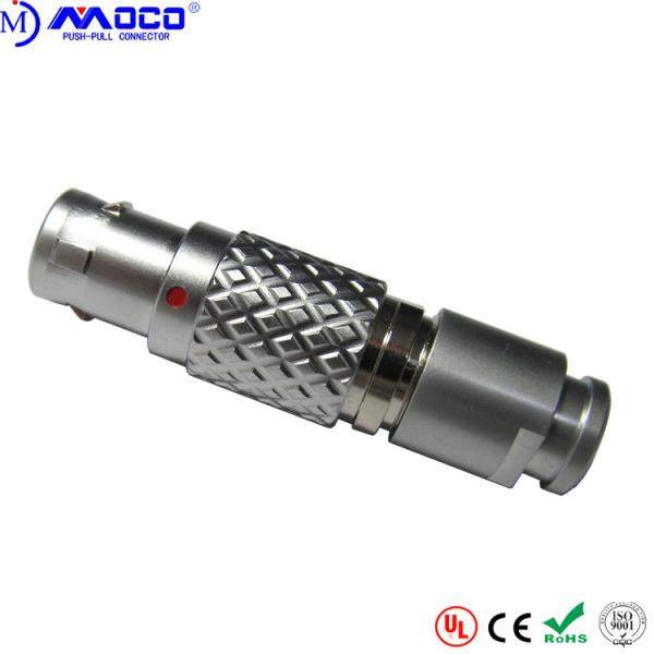 Cheap Inline Push Pin Wire Connectors , FGG 2B 10 Pin Round Connector With Nut for sale