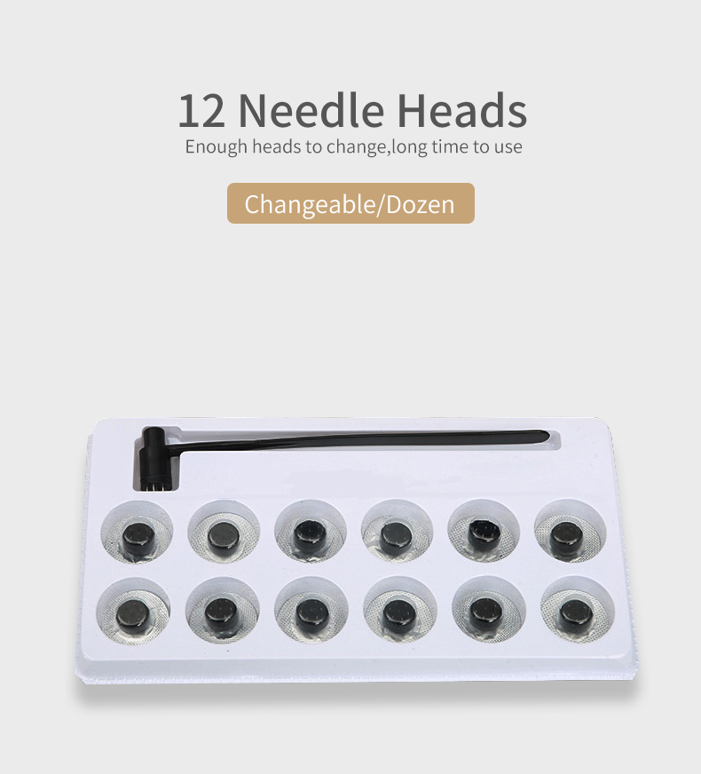 ISO13485 Plum Blossom 7 Star Needle Acupuncture With 12 Replaceable Heads