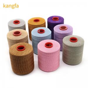 Best Kangfa Poly Flat Waxed Thread 0.8mm 1mm Different Colors for Leather Accessories wholesale
