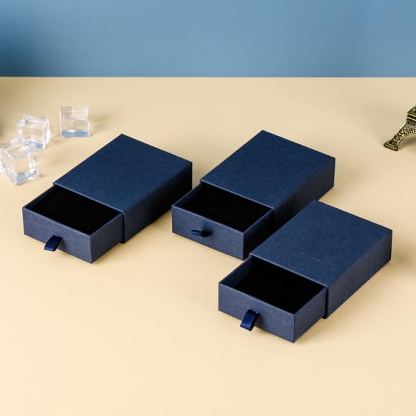 Custom Logo BRACELETS Packaging Slide Drawer Paper Box with Customized Die Cut Design