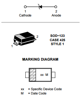 MMSZ5242BT1G diode rectifier circuit Zener Diodes Zener Voltage Regulators
